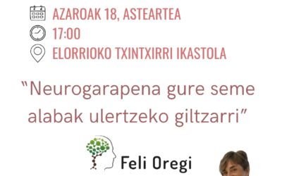 Neurogarapenari buruzko hitzaldia